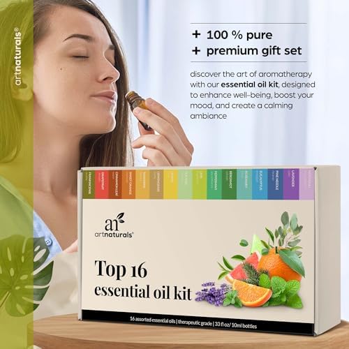 ArtNaturals Top 16 Essential Oils Set, 16 x 10 mL - Image 2