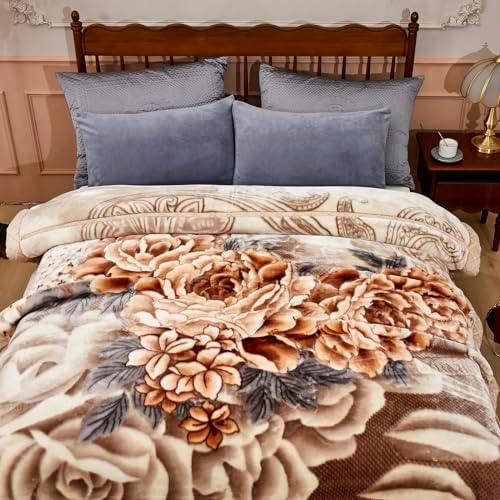 LGYKUMEG 6.6Lb Korean Mink Blanket Full Size 71×87 inch,2 Ply Mink Blanket for Sofas and Beds on Cold Nights (180×220cm3kg). - Image 3