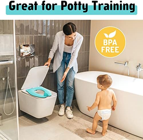 Maliton Foldable Travel Potty Training Seat for Toddlers with Splash Guard - Image 5