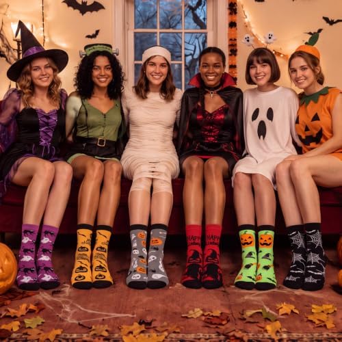 12 Set Halloween Party Gift Cup and Socks, Halloween Party Favor Bundle with Cups, Pairs Novelty Socks, Gift Bags and Ribbon for Trick or Treat Classroom Prize Supplies - Image 5