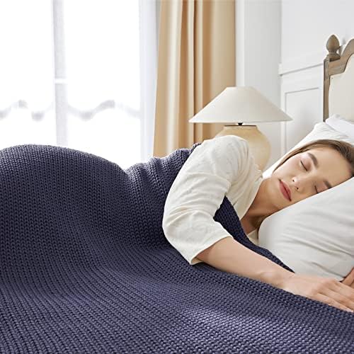 Guohaoi Knitted Weighted Blanket for Adults, 50"x75" 15lbs Full/Queen Size - Image 2