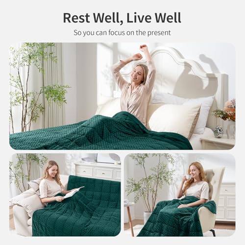 Uttermara Cooling Weighted Blanket for Adults, 20 lbs Queen Size 60" x 80" - Image 4