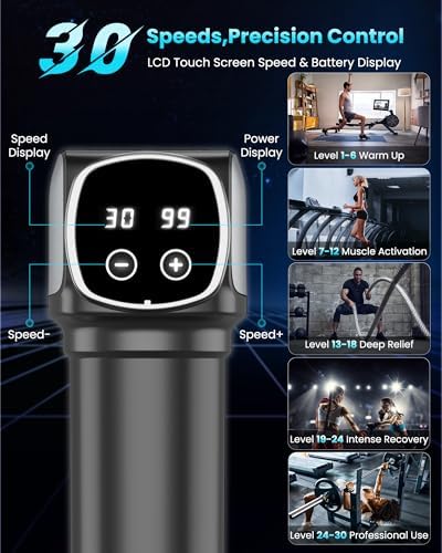 Massage Gun Deep Tissue, Handheld Percussion Muscle Massager for Back - Image 2