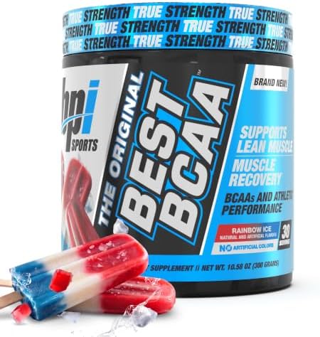 BPI Sports Best BCAA Powder Rainbow Ice (30 Servings) *Limited, 30 Servings by BPISports