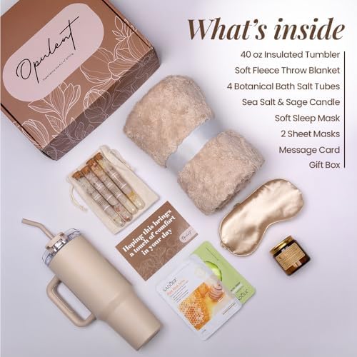 Opulent Self Care Spa Gift Box for Women - Thoughtful Get Well Gift - Image 2