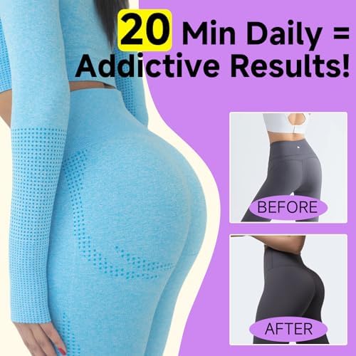 Resistance Bands, Fabric Workout Bands for Women & Men, Cloth Booty Resistance Loop Bands, Thick Squat Bands for Home Fitness, Gym, Yoga, Pilates for Butt Legs Thigh Hip Glute - Image 5
