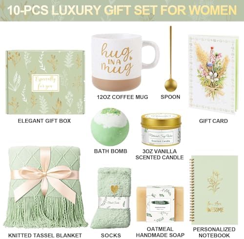 Wasocol Birthday Gifts for Women Self Care Gift Basket, Get Well Relaxing Spa Gift Baskets for Women, Unique Inspirational Gifts for Mom Wife Grandma Sister Friend Her - Image 2