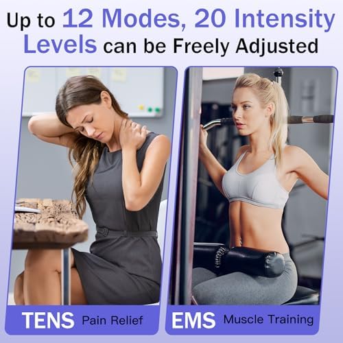 MASTOGO APP Wireless TENS Unit Muscle Stimulator 12 Modes for Pain Relief - Image 3