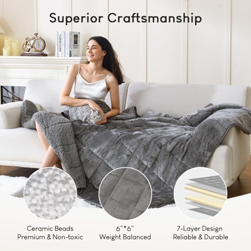 Cottonblue Weighted Blanket 20 lbs Queen Size for Adults 60x80 inches Soft - Image 4