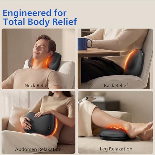 PHILIPS Back Massager with Heat, Shiatsu Neck Massage Pillow for Relaxation - Image 6