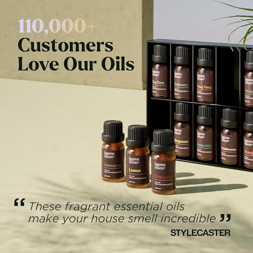 Lagunamoon Essential Oils Set - 12 Piece Premium Grade Home Essentials Oils - for Diffusers, Fragrance, Scents for Candle Making - Natural Aromatherapy Oils for Cars & Home Products, Room Sprays - Image 6