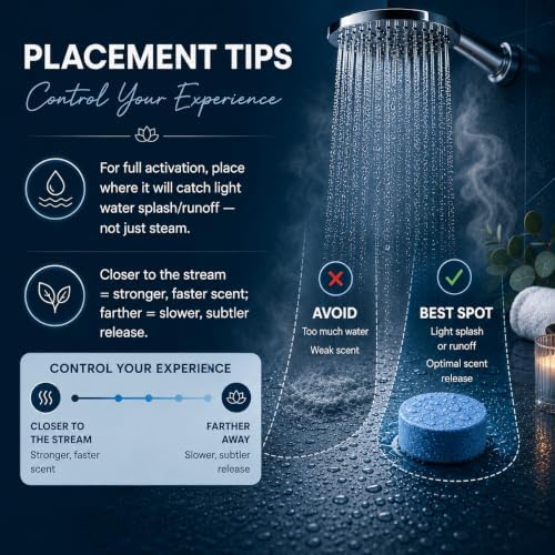 Dermasuri Shower Steamers Aromatherapy, Coastal Calm Shower Tablets - Image 5
