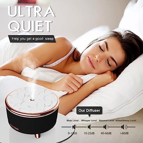 Diffusers for Essential Oils Large Room, 500ml Aromatherapy Diffuser Cool Mist Humidifier with Remote Control,7 Colors Lights & 4 Mist Mode Waterless Auto Off for Women Office Home - Image 4