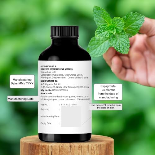 Majestic Pure Peppermint Essential Oil for Diffuser - 3.4 Fl Oz - Image 7
