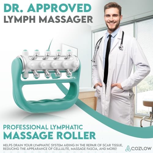 MyoRelease Lymphatic Drainage Massager - Green - Handheld Massage Roller - Image 3