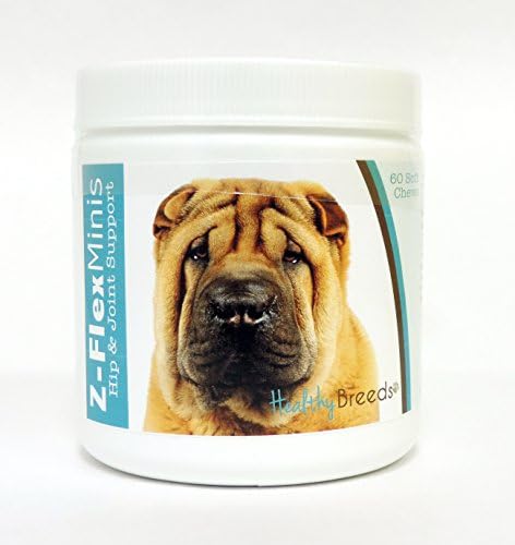 Healthy Breeds Chinese Shar Pei Z-Flex Minis Hip and Joint Support Soft Chews 60 Count by HealthyBreeds