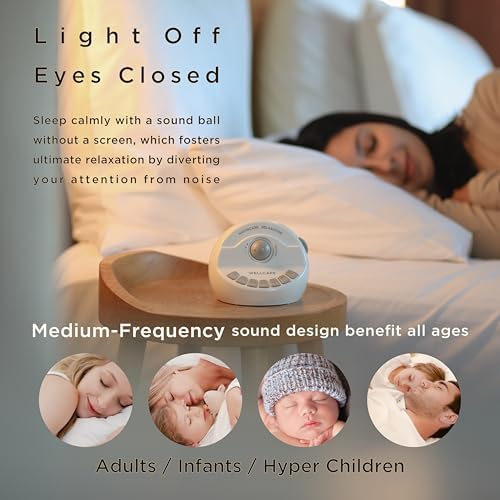 WELLCARE - Naturcare Sound Relaxation: 7 Nature Sound Machine with White Noise, Sleep Aid for Babies and Adults, Stepless Volume, Timer, Adapter Powered (Included) or Battery Operated (Not Included) - Image 4