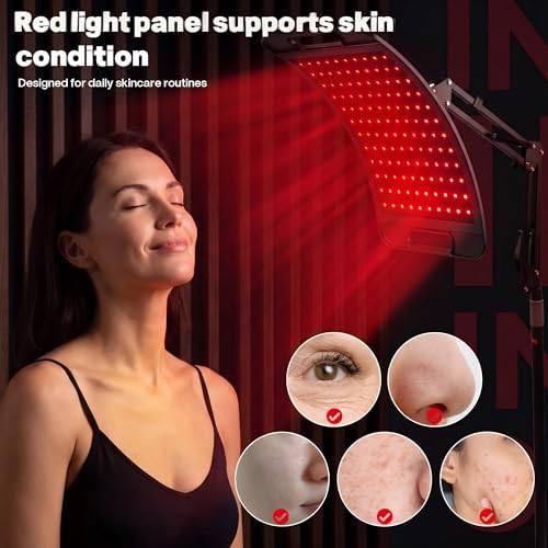Red Light Therapy for Body face-660nm 850nm Infrared lamp Therapy Larger Panel 3 in 1 Led Bead red Light with Stand for Home Use,Gift idea for Mom Women Wife Sister Girlfriend - Image 4