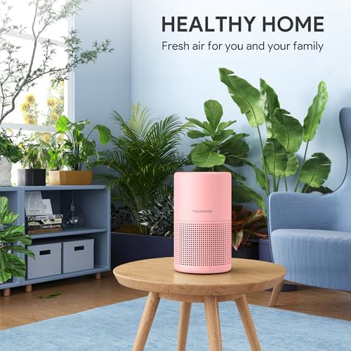 FULMINARE Air Purifiers for Home H13 True HEPA Air Filter (Pink 2 Pack) - Image 2