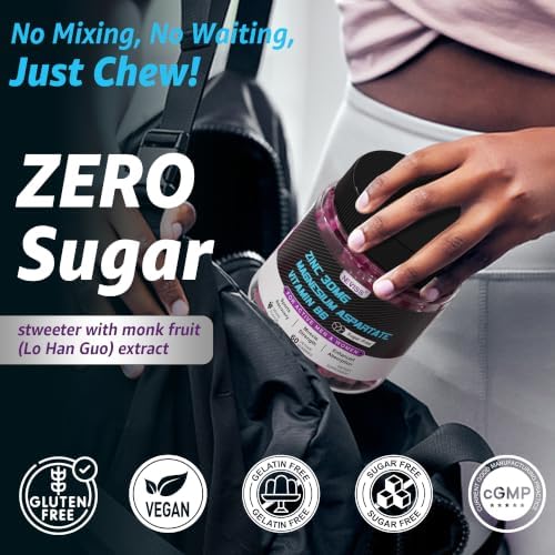 Zinc and Magnesium Aspartate Recovery Supplement, Post Workout Gummies - Image 6
