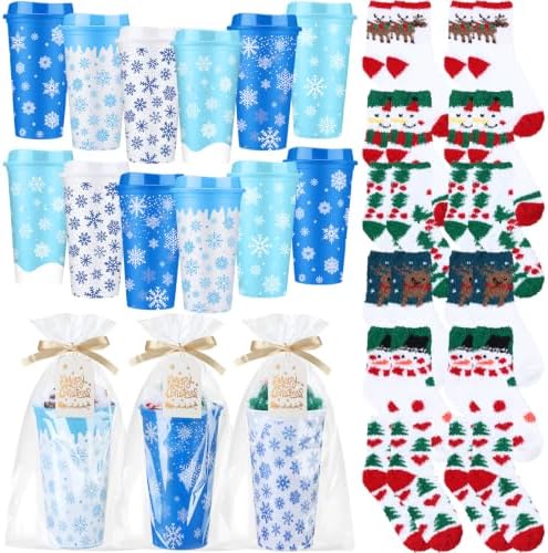 Glitopper 36 Sets/ 145 Pcs Christmas Snowflake Gifts Bulk for Coworkers by Glitopper