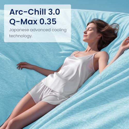 Topcee Cooling Blanket(90"x108"King Size) for Night Sweats Absorbs Heat to Keep Adults Cool on Warm Nights, Q-Max 0.5 Cooling Blankets for Hot Sleepers, Ultra-Cool Lightweight Blanket for Bed - Image 7
