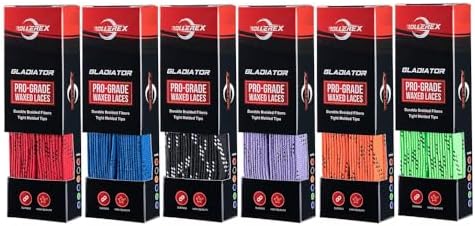 Rollerex Gladiator Waxed Skate Laces (Multiple Size & Color Options) - Quad, Ice, Roller, More by Rollerex
