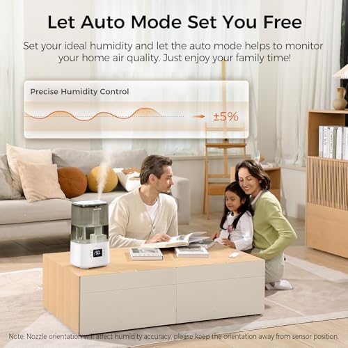 BOXING 6L Warm&Cool Mist Humidifier, Humidistat, Auto Mode, Remote,Timer - Image 3