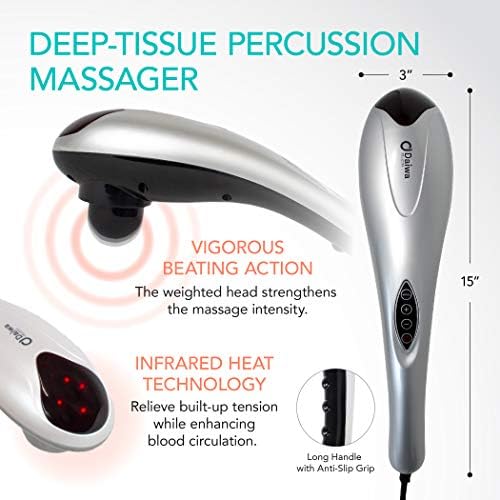 Daiwa Felicity Tapping Pro - Handheld Deep Tissue Back, Neck, Shoulder, Leg, Calf Muscle Massager with Extension Handle - FSA HSA Eligible - Image 6