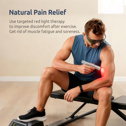 Red Light Therapy: A high-Intensity red Light Therapy Wand Featuring Five Distinct wavelength Light Beads, Designed for Treating Joint and Muscle Pain Throughout the Body and for Facial Care. - Image 4