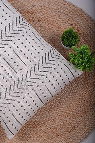 Trade Star Decorative 14x22 Cusions Cover 100% Cotton Throw Lumbar Cushion Cover Ivory Bed Pillow Cover Handloom Luxurious Home Decor Large Cushion Case (Ivory Snow) - Image 3