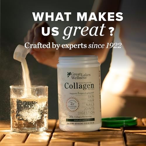 Great Lakes Wellness Collagen Peptides Powder, Unflavored, 64 oz - Image 6