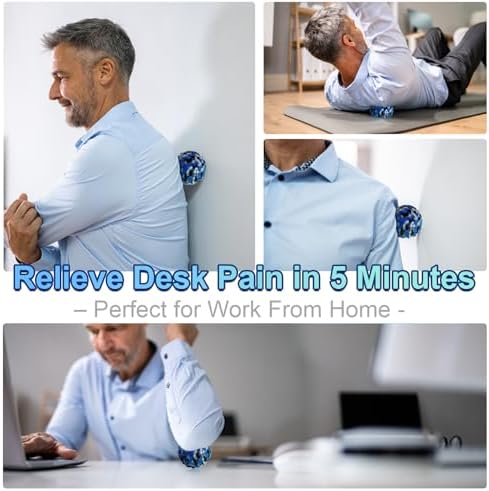 Deep Tissue Massage Ball for Exercise & Recovery - SGS Certification - Targets Back, Shoulder, Legs&Feet - Relieves Muscle Knots, Joint Pain&Tightness, Pressure Point Therapy- Myofascial Release Ball - Image 6
