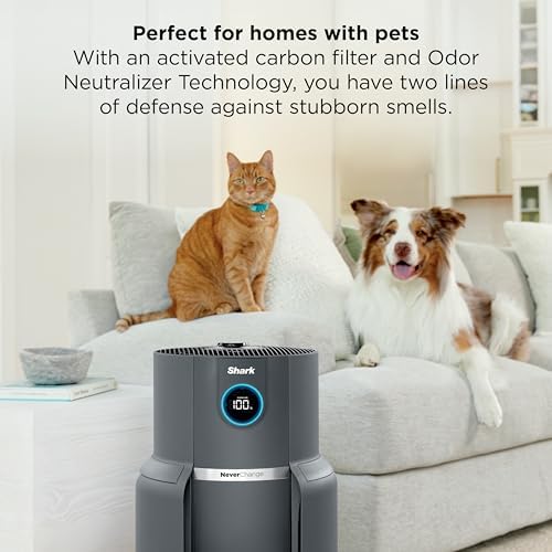 Shark NeverChange Air Purifier Max, HP301, Grey - Image 2
