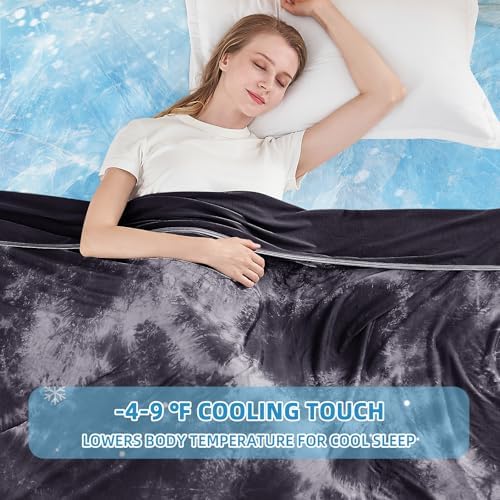 inhand Cooling Throw Blanket for Hot Sleepers (50"x60", Black) - Image 2
