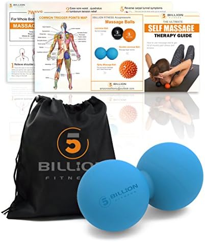 5BILLION FITNESS Peanut Massage Ball - Double Lacrosse Massage Ball & Mobility Ball for Physical Therapy - Deep Tissue Massage Tool for Myofascial Release, Muscle Relaxer, Acupoint Massage - Image 5