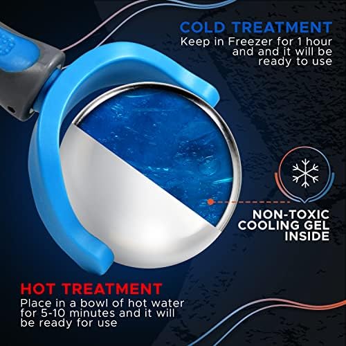 PRIME Fitness Cold Massage Roller Ball | Cold Therapy | Ice Roller Ball with Handle | cryo Stick | Relieve Muscle Pain (Blue) - Image 4
