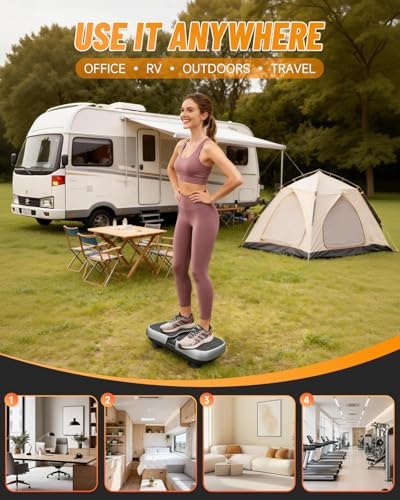 Mini Vibration Plate Machine – Portable, Wireless, Rechargeable Quiet Platefor Vibration Massage, Relaxation & Muscle Stiffness Relief - Image 3