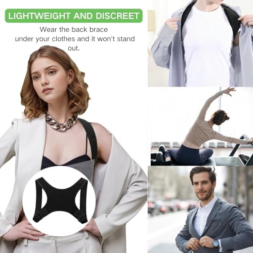 Posture Corrector for Men, Comfortable Straightener Posture Corrector, Breathable Back Brace for Men Lower Back, Back Support Brace, Spine, Shoulder and Neck Pain Relief - Image 4