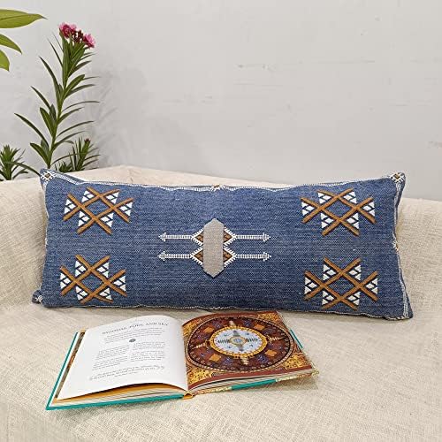 Trade Star Handwoven Sabra Kilim Lumbar Pillow Cover Farmhouse Cushion Cover Sofa Pillow Cases for Home Fall Decor Cushion Case Premium Quality Luxurious 14x36 Inches (Pattern - 1) - Image 4