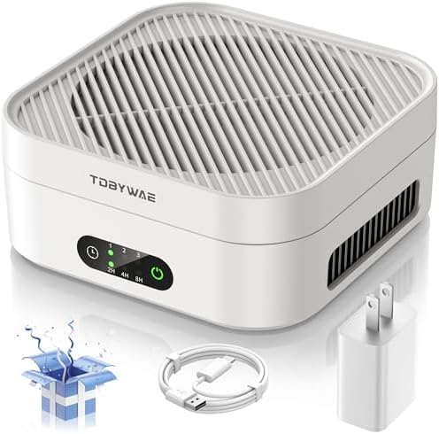 Air Purifiers for Home – True HEPA Air Purifier for Pets, Smoke & Allergies | 600 Sq Ft Coverage | Ultra-Quiet & Portable Small Air Purifier for Bedroom/Travel/Desk/Office/RV by Clicknow