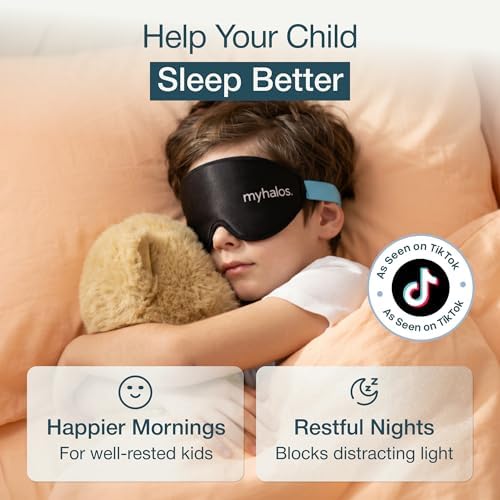 MyHalos Kids Sleep Mask, 3D Blackout Eye Mask for Kids, Girls & Boys - Image 4