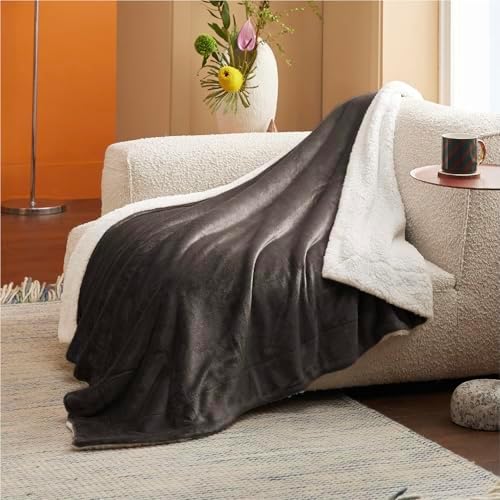 Bedsure GentleSoft Sherpa Fleece Twin Size Blanket for Couch, Non-Heated, Thick and Warm Throw for Women and Men, Soft Fuzzy Plush Twin Blanket for Winter, Brown, 60x80 Inches - Image 3