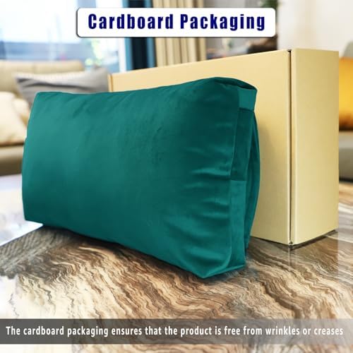 Velvet Recliner Head Pillow with Non-Slip Base - Adjustable Neck Support for Pain Relief in Home, Office and Travel (Teal) - Image 2
