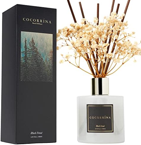 Cocorrína Reed Diffuser Sets, 6.7 fl oz. Black Forest Diffuser with Sticks Home Fragrance Reed Diffuser for Bathroom Shelf Decor by COCORR%C3%8DNA