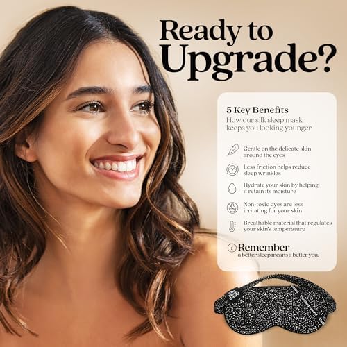 TheSleepGuard Pure Silk Sleep Mask [100% 6A Mulberry Silk, 22 Momme] Light Blocking Travel Essentials. Eye Masks for Sleeping. Black Oeko-Tex Blindfold. Eye Covers for Men & Women - Image 4