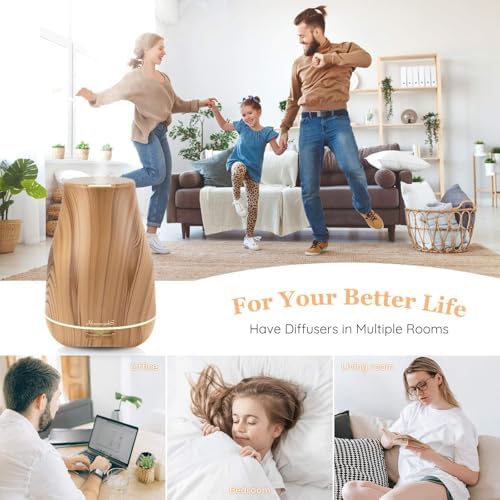 Homeweeks Essential Oil Diffuser for Room 100 ML 1 Pack - Image 2