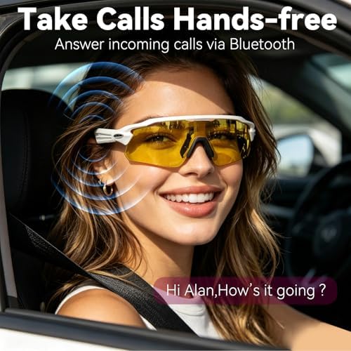 Smart Bluetooth Glasses, Waterproof Sport Bluetooth Sunglasses - Image 4