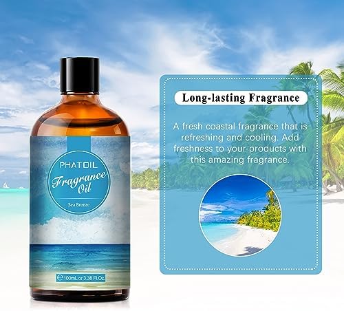 PHATOIL Sea Breeze Fragrance Oil for Diffuser Aromatherapy 3.38FL.OZ - Image 6