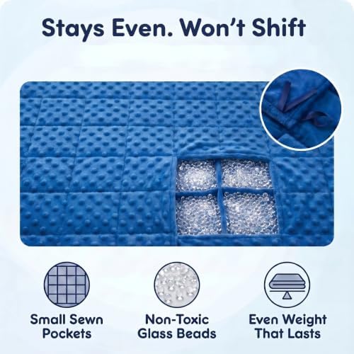 Super Soft Weighted Blanket for Kids with Removable Cover - 10 Lbs 48'' x 72'' Comfortable Children Heavy Blanket for Boys and Girls - Comforting Kids Weighted Blanket - Image 3
